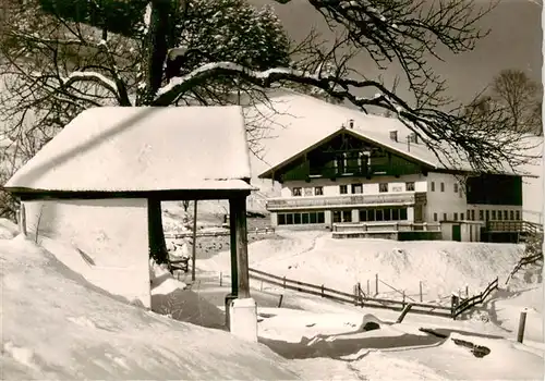 AK / Ansichtskarte  Brannenburg Berggasthof Schweinsteig Winterlandschaft Brannenburg