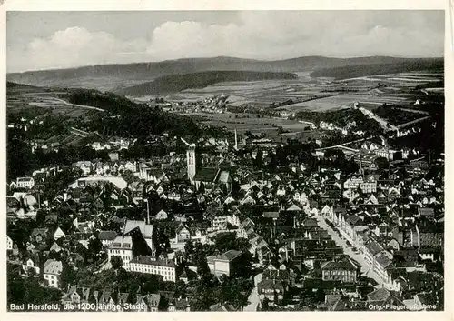 AK / Ansichtskarte  Bad_Hersfeld Panorama 1200jaehrige Stadt Original Fliegeraufnahme Bad_Hersfeld