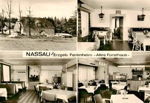 AK / Ansichtskarte 73880173 Nassau_Erzgebirge Ferienheim Altes Forsthaus Gastraeume Nassau Erzgebirge