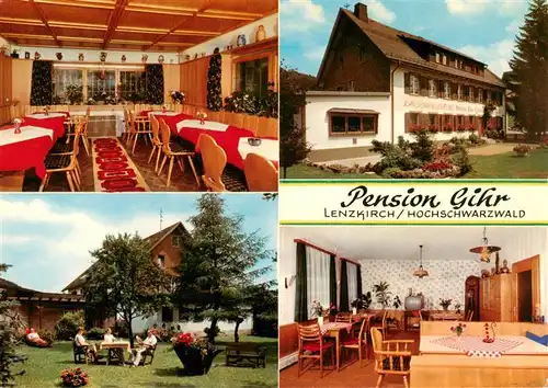 AK / Ansichtskarte  Lenzkirch Pension gihr Gastraeume Garten Lenzkirch