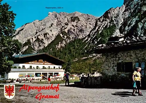 AK / Ansichtskarte 73880208 Gramaialm_1263m_Falzthurntal_Tirol_AT Alpengasthof Gramai mit Rappenspitze 