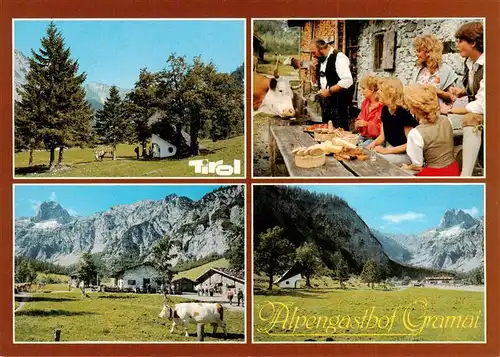 AK / Ansichtskarte  Pertisau_Achensee Alpengasthof Gramai Brotzeit Panorama Pertisau Achensee