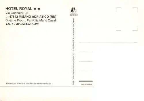 AK / Ansichtskarte  Misano_Adriatico_Rimini_IT Hotel Royal Terrassen 