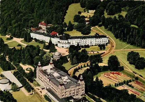 AK / Ansichtskarte  Bad_Wildungen Fuerstenhof mit Badehotel Fliegeraufnahme Bad_Wildungen