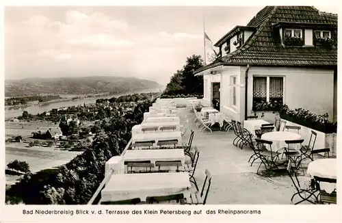 AK / Ansichtskarte 73880292 Bad_Niederbreisig Blick von der Terrasse des Klein Petersberg auf das Rheinpanorama Bad_Niederbreisig