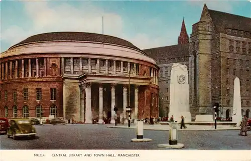 AK / Ansichtskarte  Manchester__UK Central Library and Town Hall  