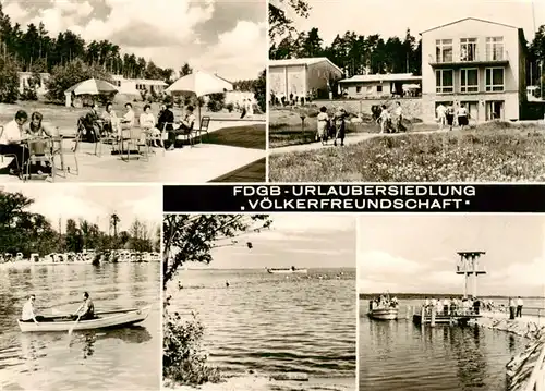 AK / Ansichtskarte 73880313 Klink_Waren FDGB-Urlaubersiedlung Voelkerfreundschaft an der Mueritz Mecklenburgische Seenplatte Klink Waren