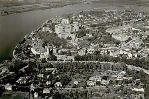 AK / Ansichtskarte 73880334 Esztergom_HU Fliegeraufnahme 