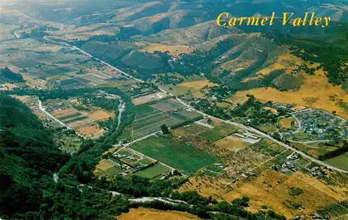 AK / Ansichtskarte 73880370 Carmel_Valley_California_USA An aerial showing famed Carmel Valley 