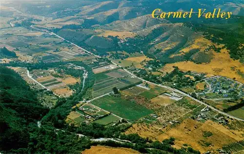 AK / Ansichtskarte  Carmel_Valley_California_USA An aerial showing famed Carmel Valley 