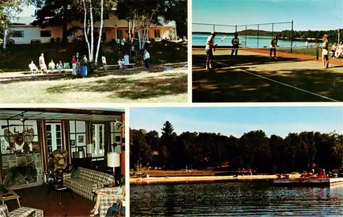 AK / Ansichtskarte  Haliburton Maple Sands Resort Gastraum Tennisplatz Strand Haliburton
