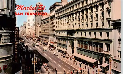 AK / Ansichtskarte  San_Francisco_California_USA Market Street 