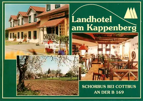 AK / Ansichtskarte 73880420 Schorbus Landhotel am Kappenberg Gastraum Teilansicht Schorbus