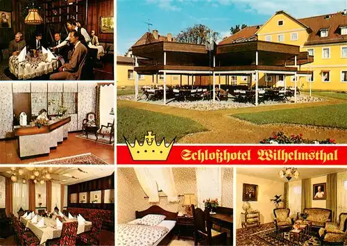 AK / Ansichtskarte  Calden Schlosshotel Wilhelmsthal Gastraeume Rezeption Zimmer  Calden