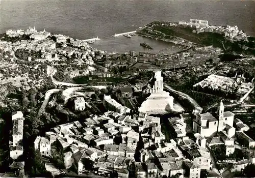 AK / Ansichtskarte  Monaco Vue generale aerienne La Turbie et la Tour d'Auguste Monaco