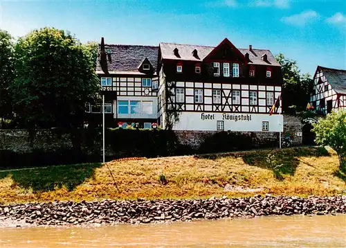 AK / Ansichtskarte 73880488 Rhens Hotel Restaurant Koenigstuhl am Rhein Rhens