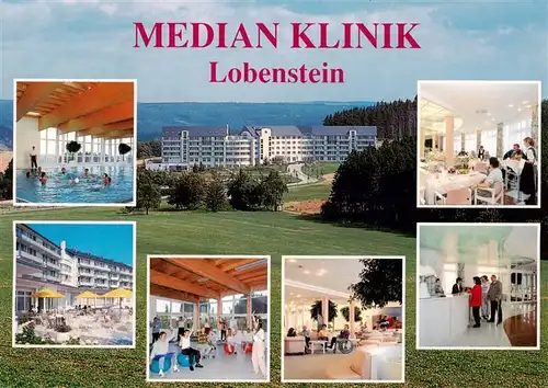 AK / Ansichtskarte 73880493 Lobenstein_Bad Median Klinik Lobenstein Hallenbad Terrasse Gymnastikraum Foyer Rezeption Lobenstein_Bad