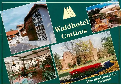 AK / Ansichtskarte  Cottbus Waldhotel Cottbus Gastraeume Park Terrasse Cottbus