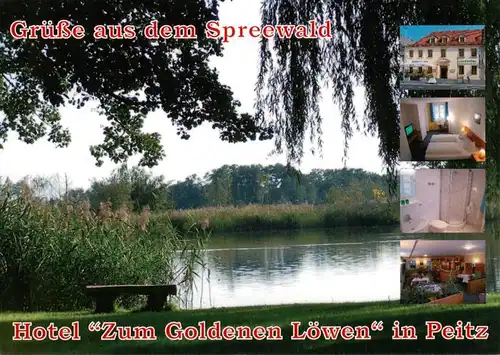 AK / Ansichtskarte 73880512 Peitz Hotel Zum Goldenen Loewen Spreewaldpartie Peitz