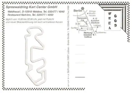 AK / Ansichtskarte  Waldow Spreewaldring Kart Center Restaurant Kart Inn Waldow