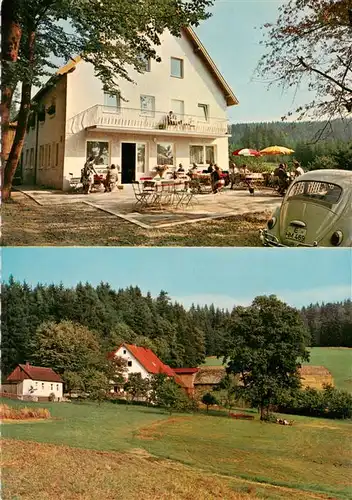 AK / Ansichtskarte  Bischofsgruen Waldgaststaette Schweinsbach Terrasse Bischofsgruen