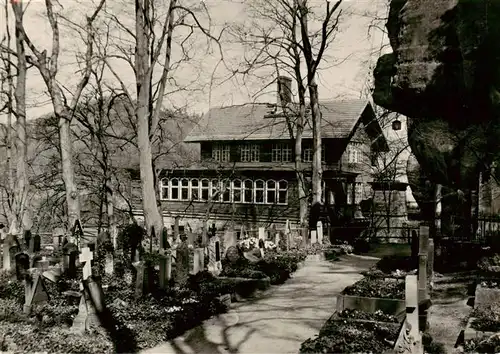 AK / Ansichtskarte  Oybin HO Gaststaette und Bergfriedhof Oybin