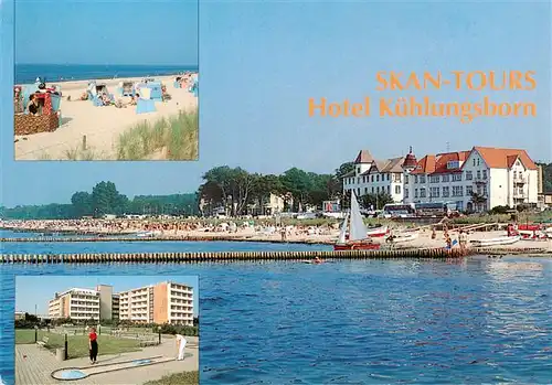 AK / Ansichtskarte 73880599 Kuehlungsborn_Ostseebad Skan Tours Hotel Strandpartien Minigolfplatz Kuehlungsborn_Ostseebad