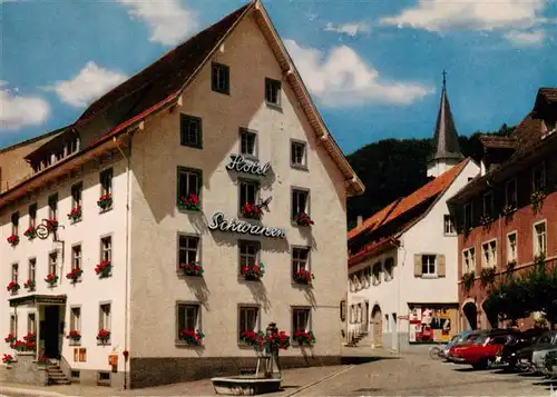 AK / Ansichtskarte  Zell_Wiesental Hotel Schwanen Zell Wiesental