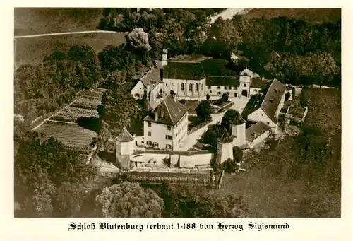 AK / Ansichtskarte  Blutenburg_Schloss_Muenchen Fliegeraufnahme 