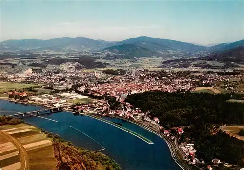 AK / Ansichtskarte  Deggendorf_Donau Fliegeraufnahme Deggendorf Donau