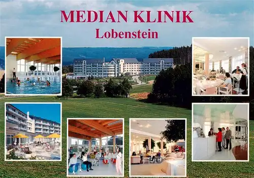 AK / Ansichtskarte 73880619 Lobenstein_Bad Median Klinik Lobenstein Hallenbad Gymnastik Speisesaal Rezeption Lobenstein_Bad