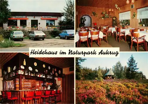AK / Ansichtskarte 73880637 Aukrug Heidehaus Gaststube Bar Heidelandschaft Aukrug