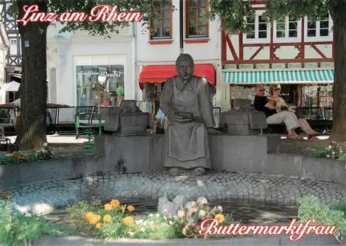 AK / Ansichtskarte  Linz_Rhein Buttermarktfrau Linz_Rhein