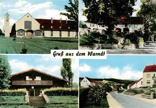 AK / Ansichtskarte  Warndt_Grossrosseln Teilansichten Kirche Hautstrasse