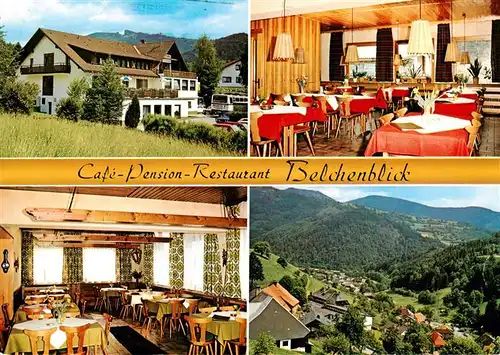 AK / Ansichtskarte 73880750 Aitern_BW Café Pension Restaurant Belchenblick Schwarzwald 
