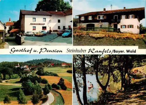 AK / Ansichtskarte 73880766 Ranfels Gasthof Pension Steinhuber Partie am Wasser Luftaufnahme Ranfels