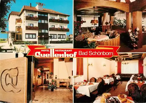 AK / Ansichtskarte 73880784 Bad_Schoenborn Hotel Restaurant Quellenhof Bad_Schoenborn
