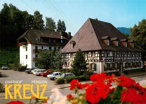 AK / Ansichtskarte  Glottertal Gasthof Pension Kreuz Fachwerkhaus Glottertal