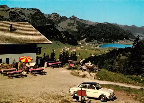 AK / Ansichtskarte  Ebbs Gasthaus Aschingeralm mit Alpenseebad Walchsee Ebbs