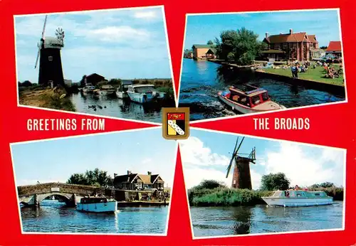 AK / Ansichtskarte  Norwich__UK The Broads Teilansichten Windmuehlen 