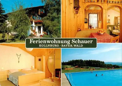 AK / Ansichtskarte 73880874 Kollnburg Ferienwohnung Schauer Gaststube Zimmer Schwimmbad Kollnburg