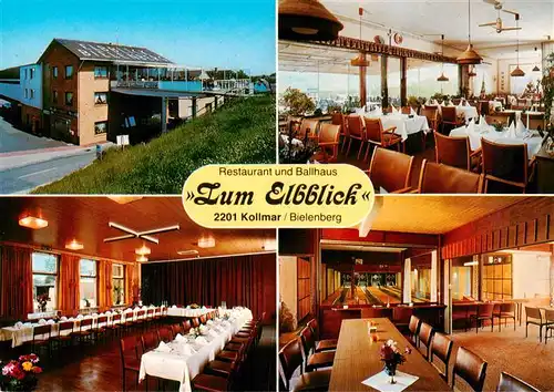 AK / Ansichtskarte 73880875 Kollmar_Holstein Restaurant und Ballhaus Zum Elbblick Gastraeume 