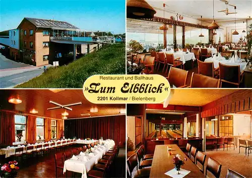 AK / Ansichtskarte  Kollmar_Holstein Restaurant und Ballhaus Zum Elbblick Gastraeume 