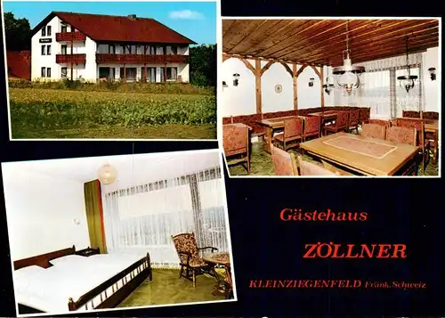 AK / Ansichtskarte  Kleinziegenfeld Gaestehaus Zoellner Gaststube Zimmer Kleinziegenfeld