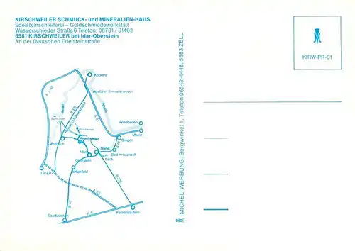 AK / Ansichtskarte  Kirschweiler Schmuck und Mineralienhaus Edelsteinschleiferei Kirschweiler