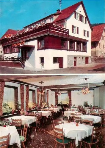 AK / Ansichtskarte  Kirnbach_Wolfach Gasthaus Pension Kirnbacher Hof Gastraum Kirnbach Wolfach