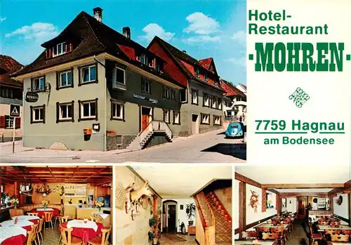 AK / Ansichtskarte 73880892 Hagnau_Bodensee Hotel Restaurant Mohren Gastraeume Hagnau Bodensee