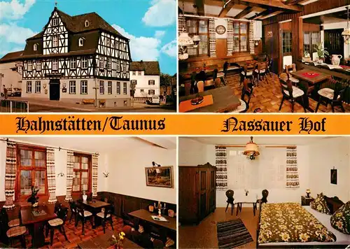 AK / Ansichtskarte  Hahnstaetten Hotel Restaurant Nassauer Hof Gastraeume Zimmer Hahnstaetten