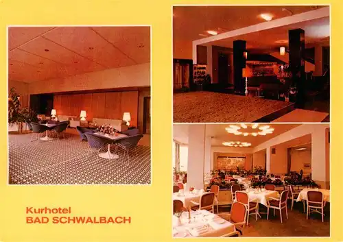 AK / Ansichtskarte  Bad_Schwalbach Staatl Kurhotel Foyer Speisesaal Bad_Schwalbach