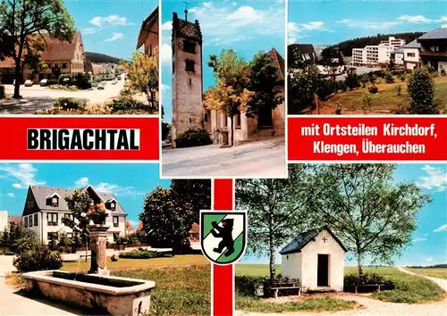 AK / Ansichtskarte 73880973 Brigachtal mit den Ortsteilen Kirchdorf Klengen ueberrauchen Brunnen Kapellchen Brigachtal